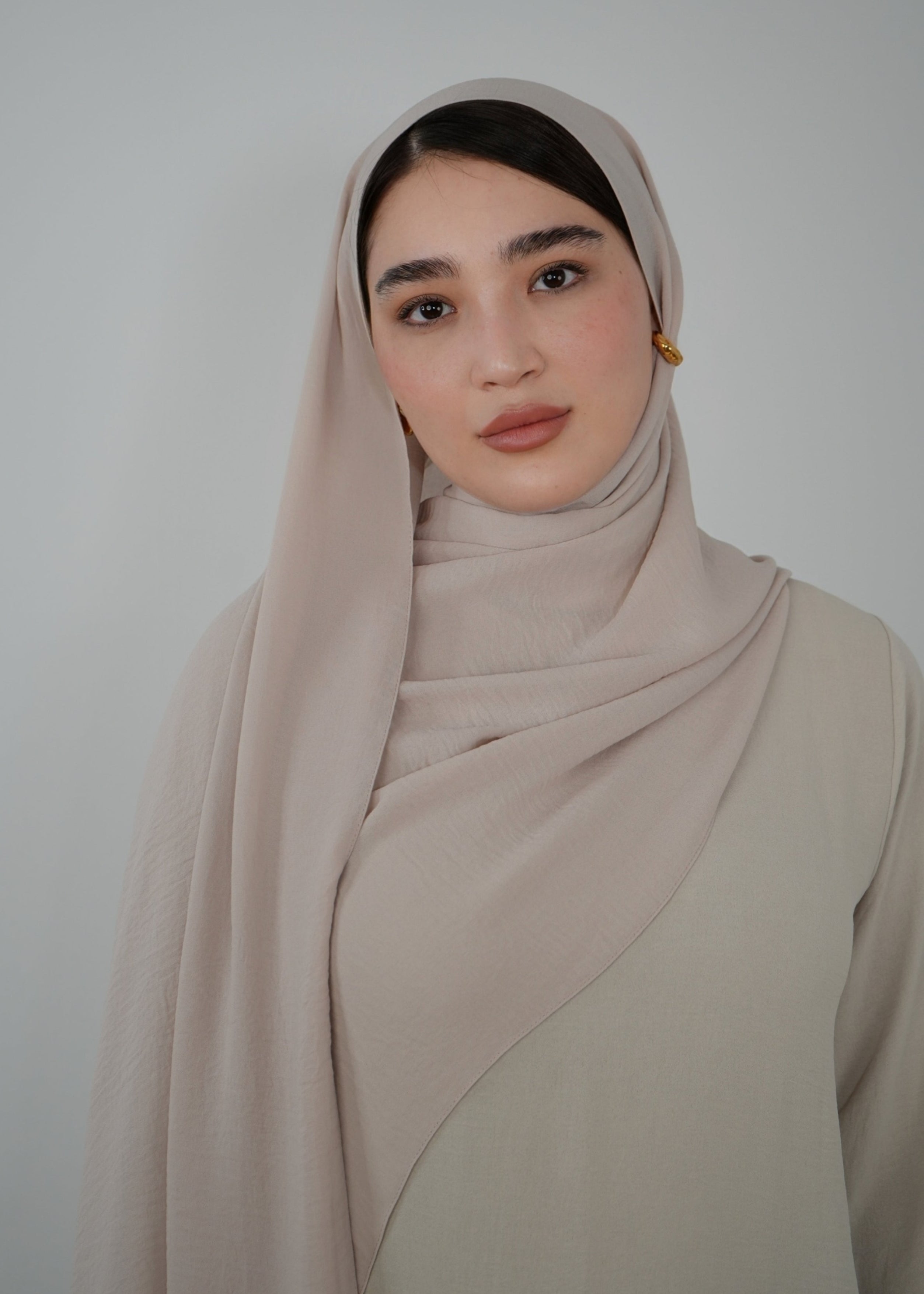 Crinkle Hijab Nude