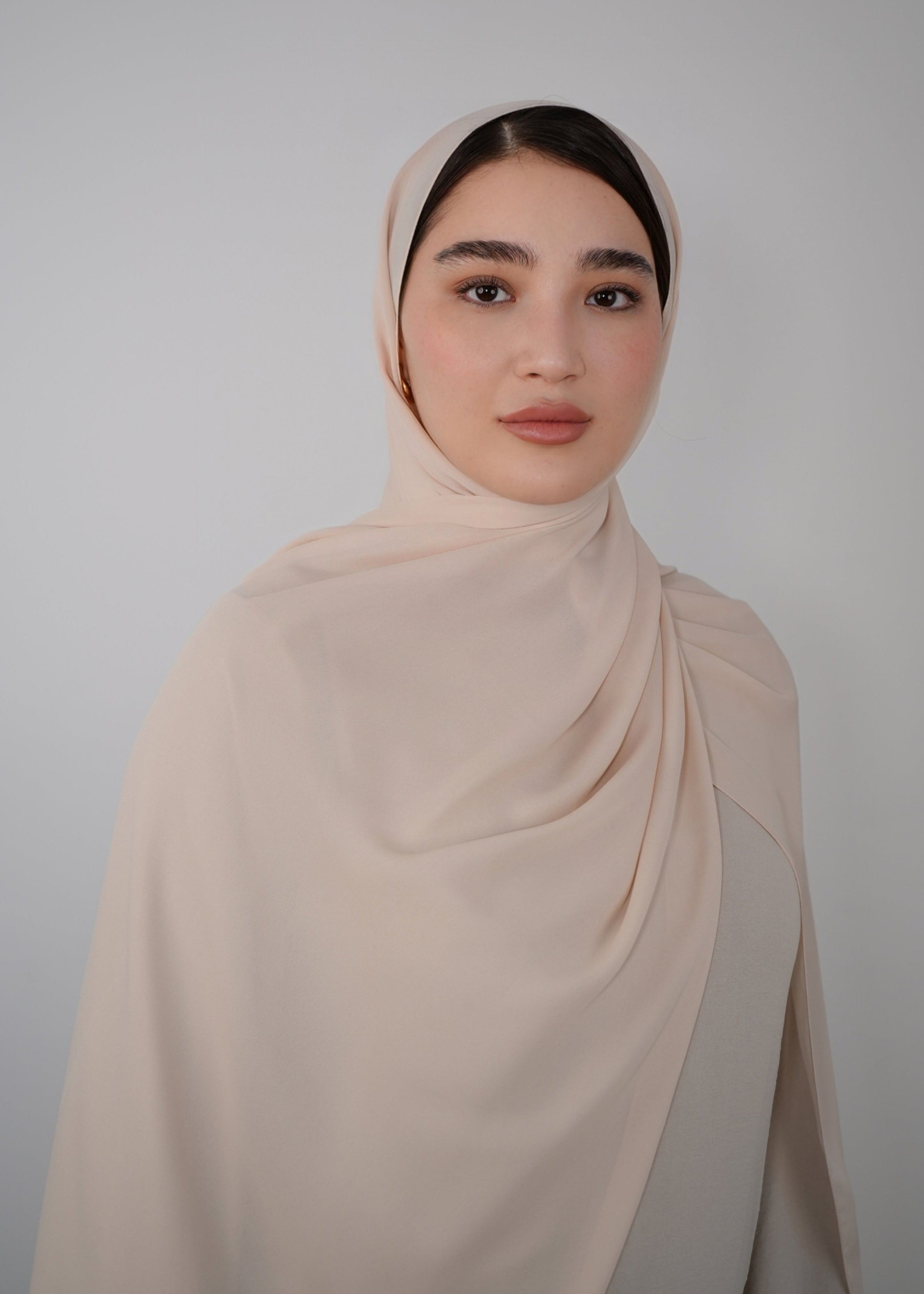 Chiffon Hijab Creme
