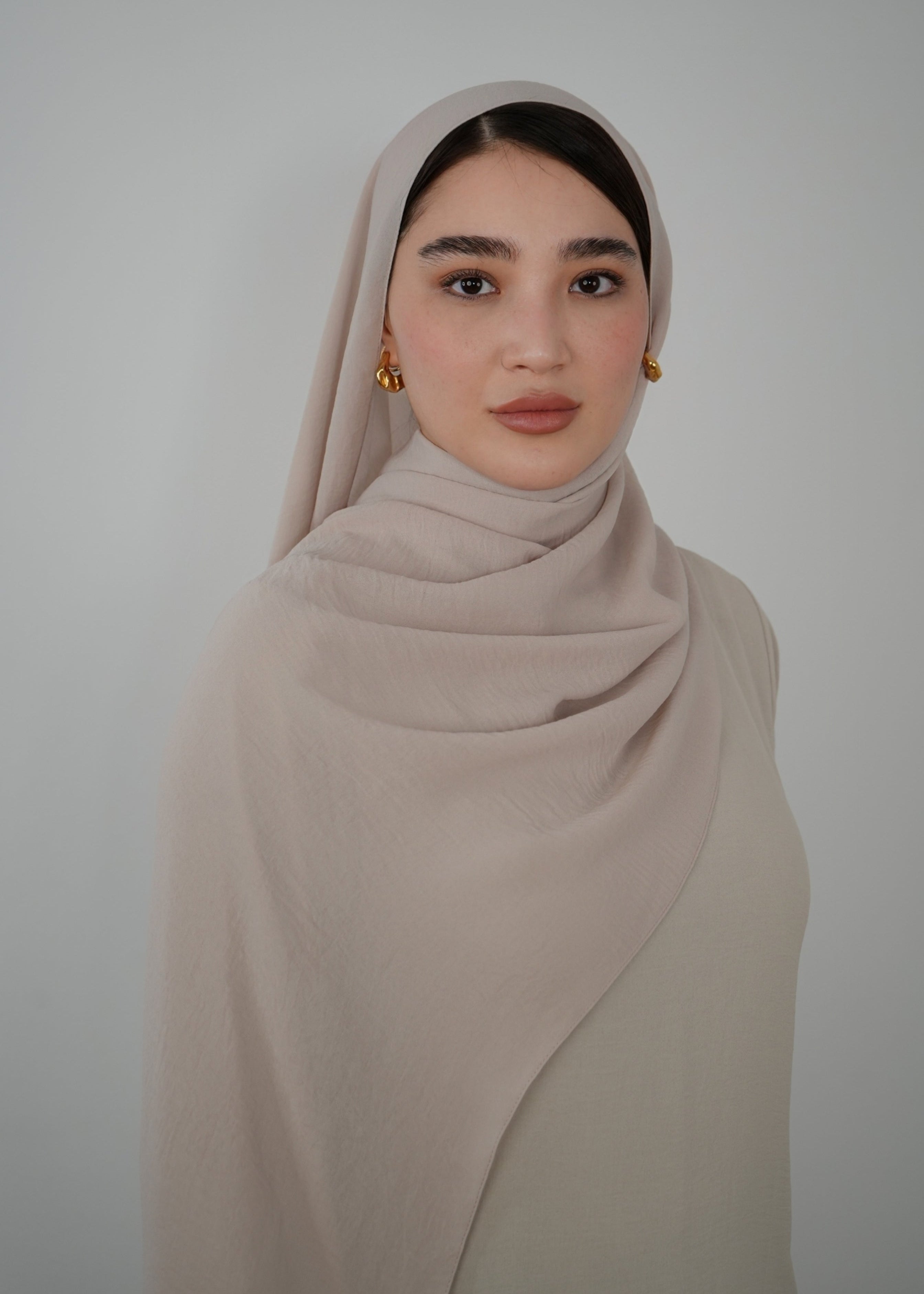 Crinkle Hijab Nude