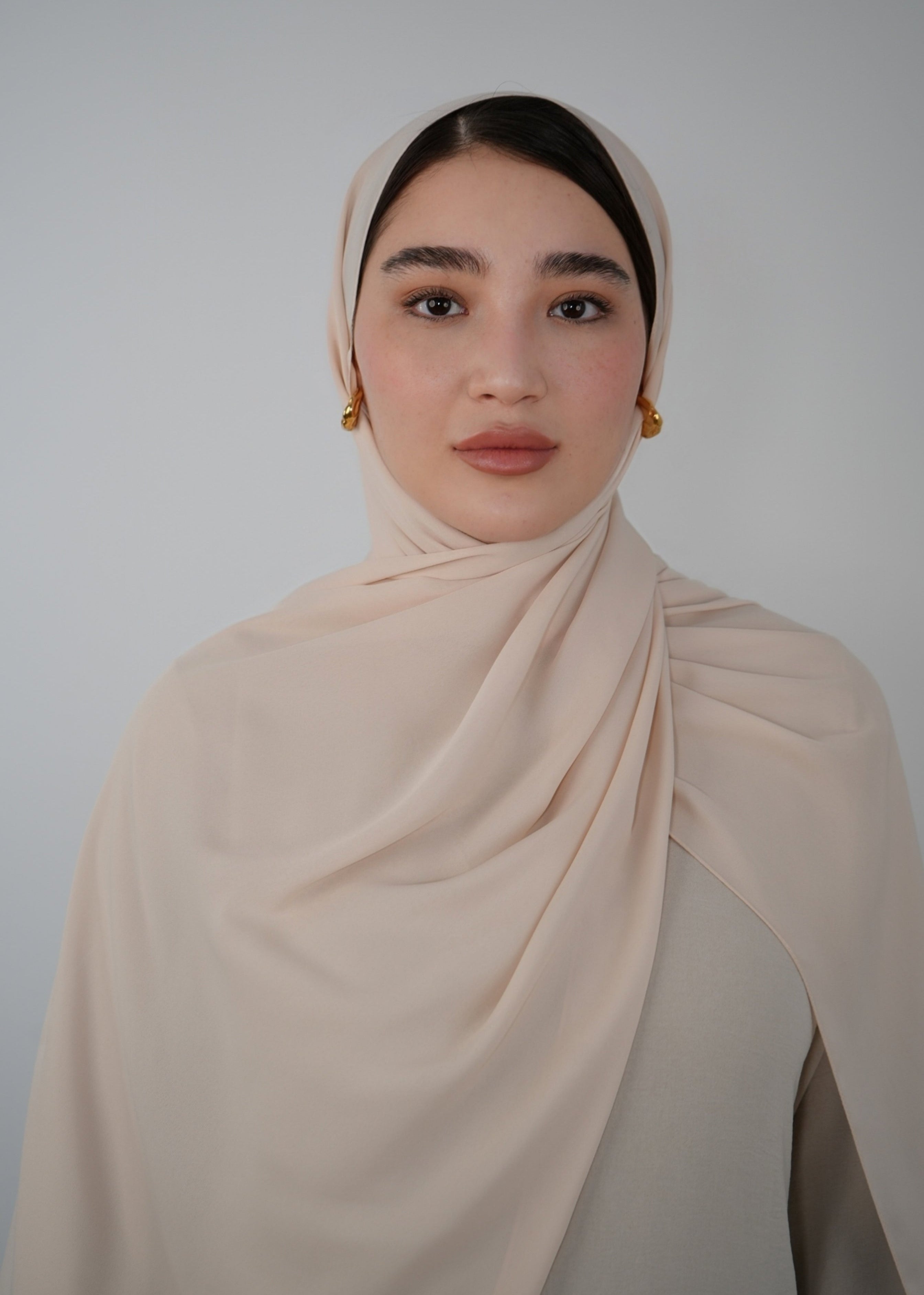 Chiffon Hijab Creme