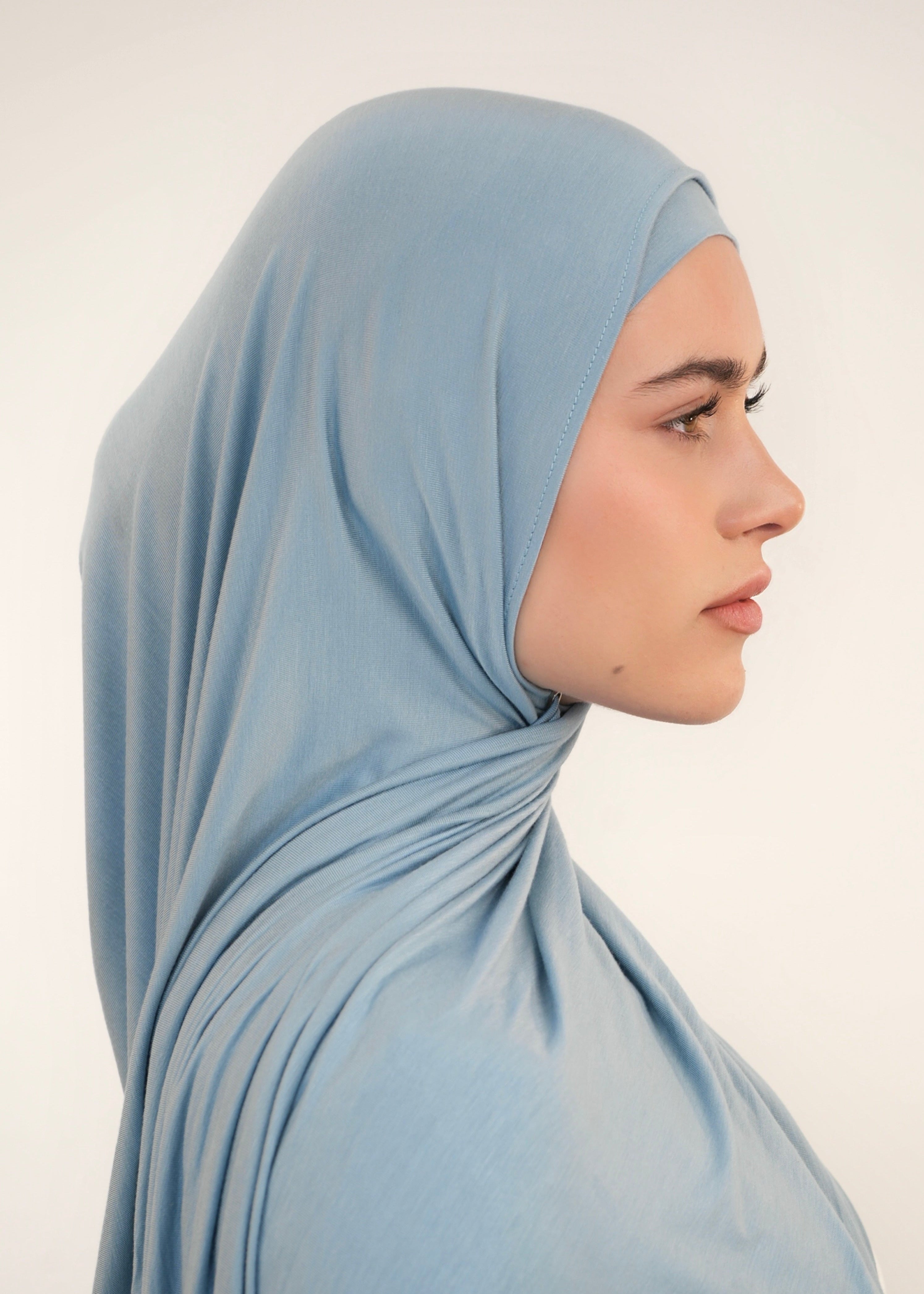 Santorini Bundle - Premium Jersey Hijab mit matchendem Jersey Bone