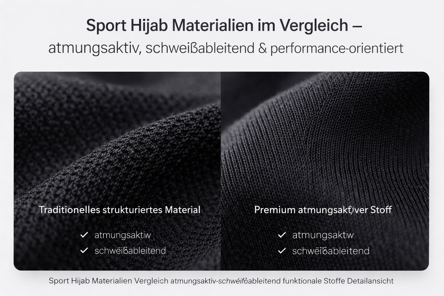 Atmungsaktiv & schweißableitend – welche Materialien sich für den Sport Hijab wirklich eignen