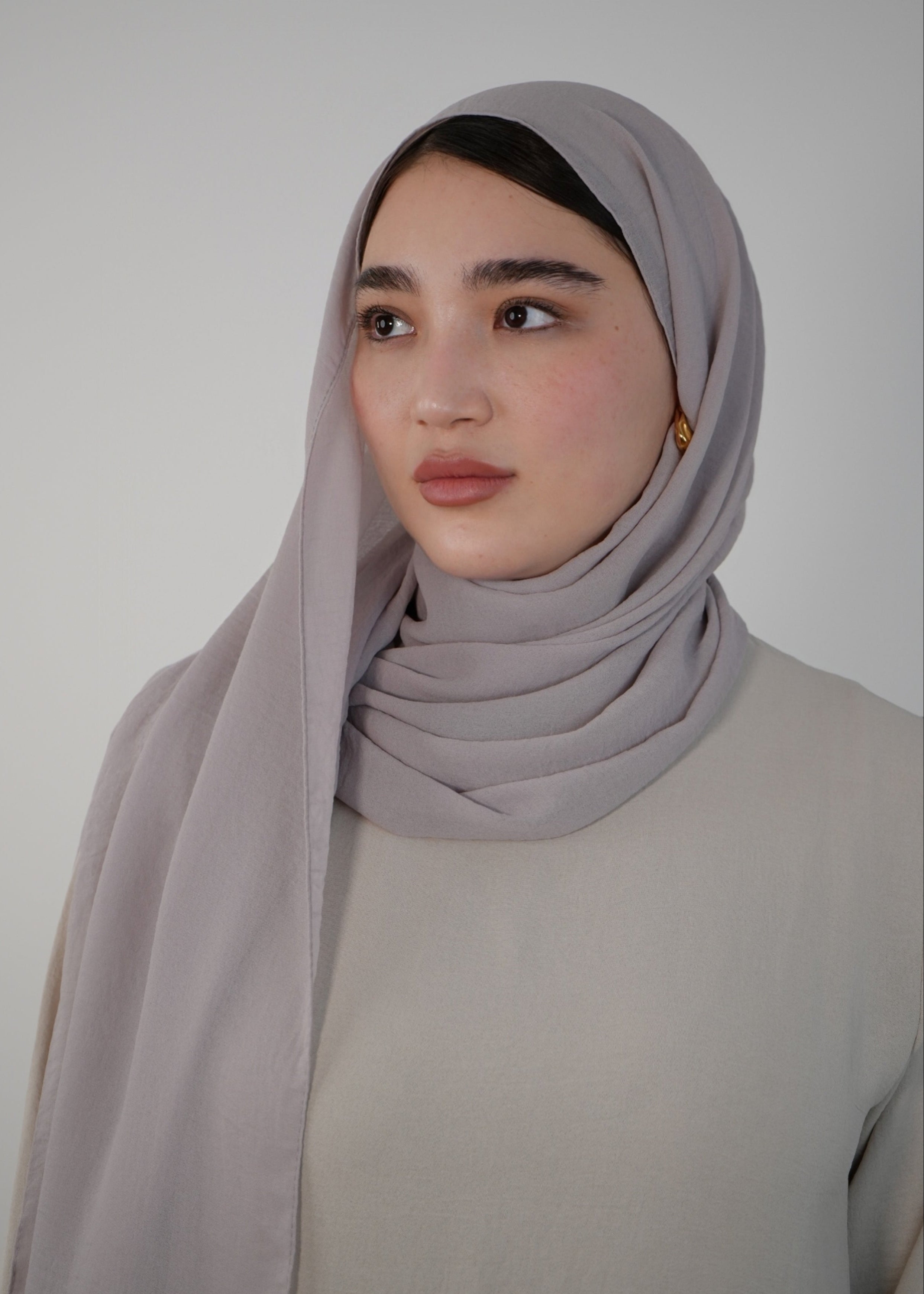 Crinkle Hijab - Stone