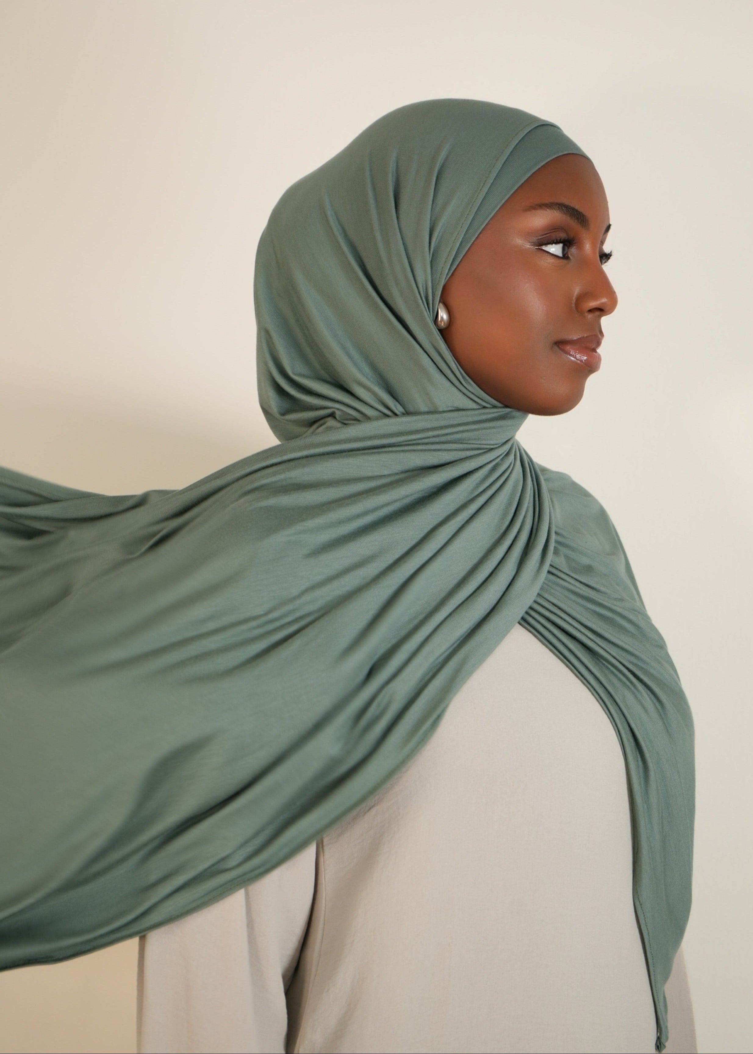 Turquoise Delight Premium Jersey Hijab