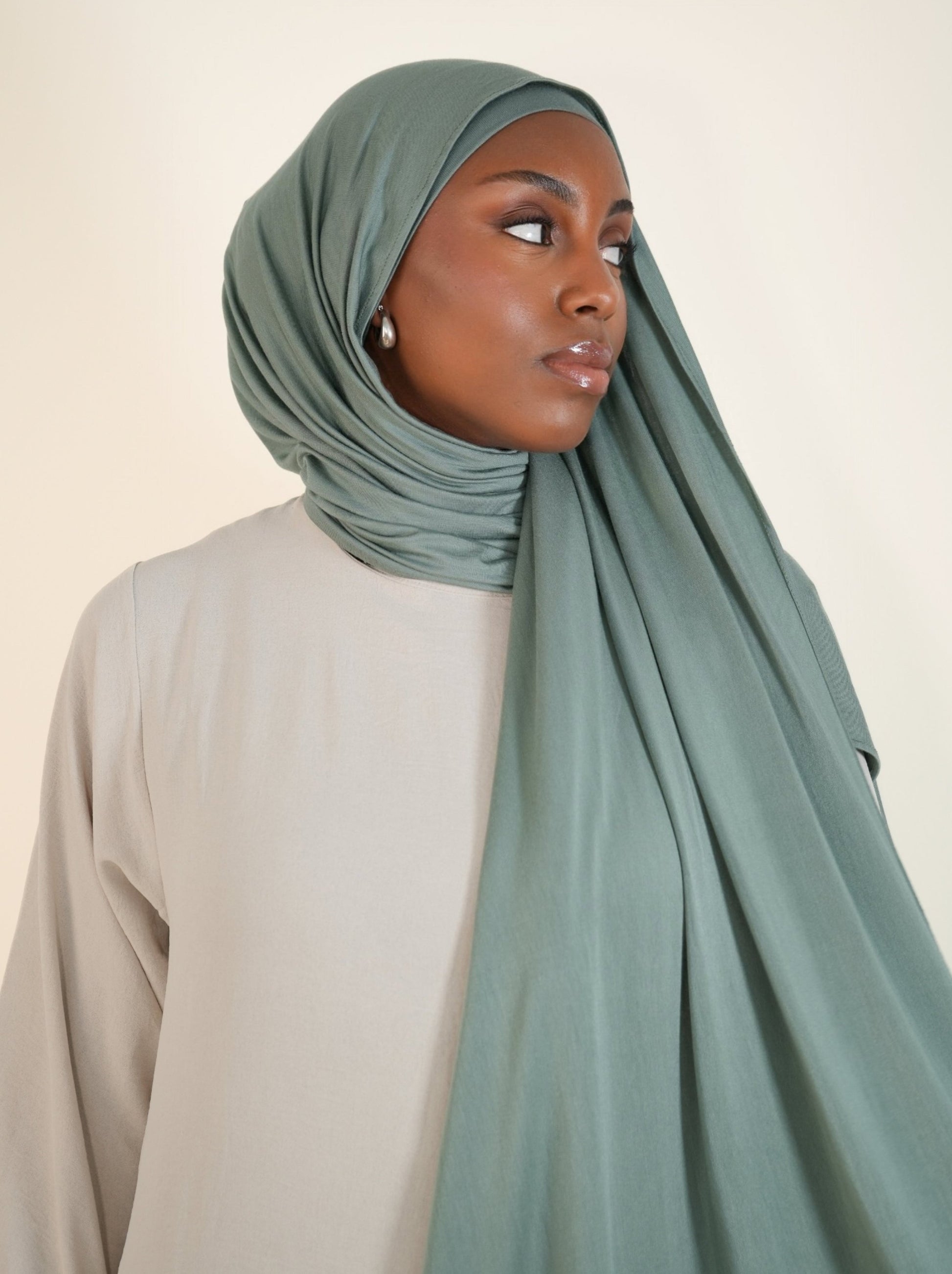 Turquoise Delight Premium Jersey Hijab