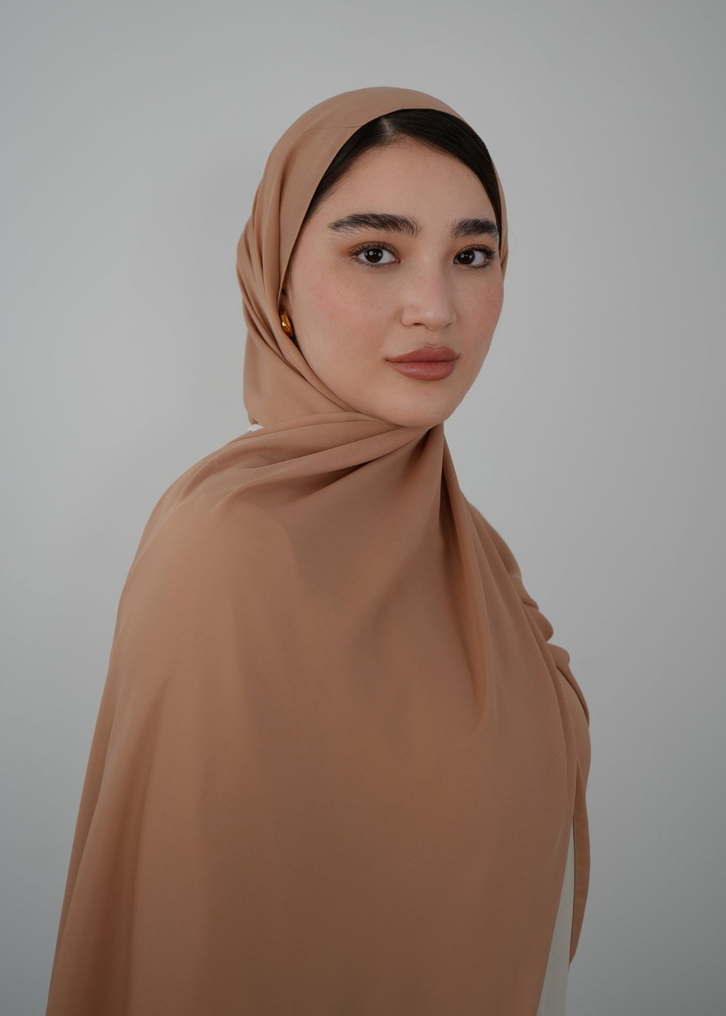 Krepp Hijab - Caramella Light