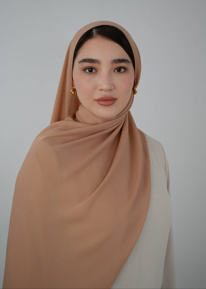 Krepp Hijab - Caramella Light