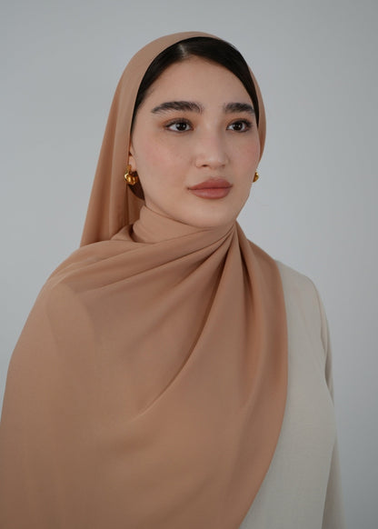 Krepp Hijab - Caramella Light