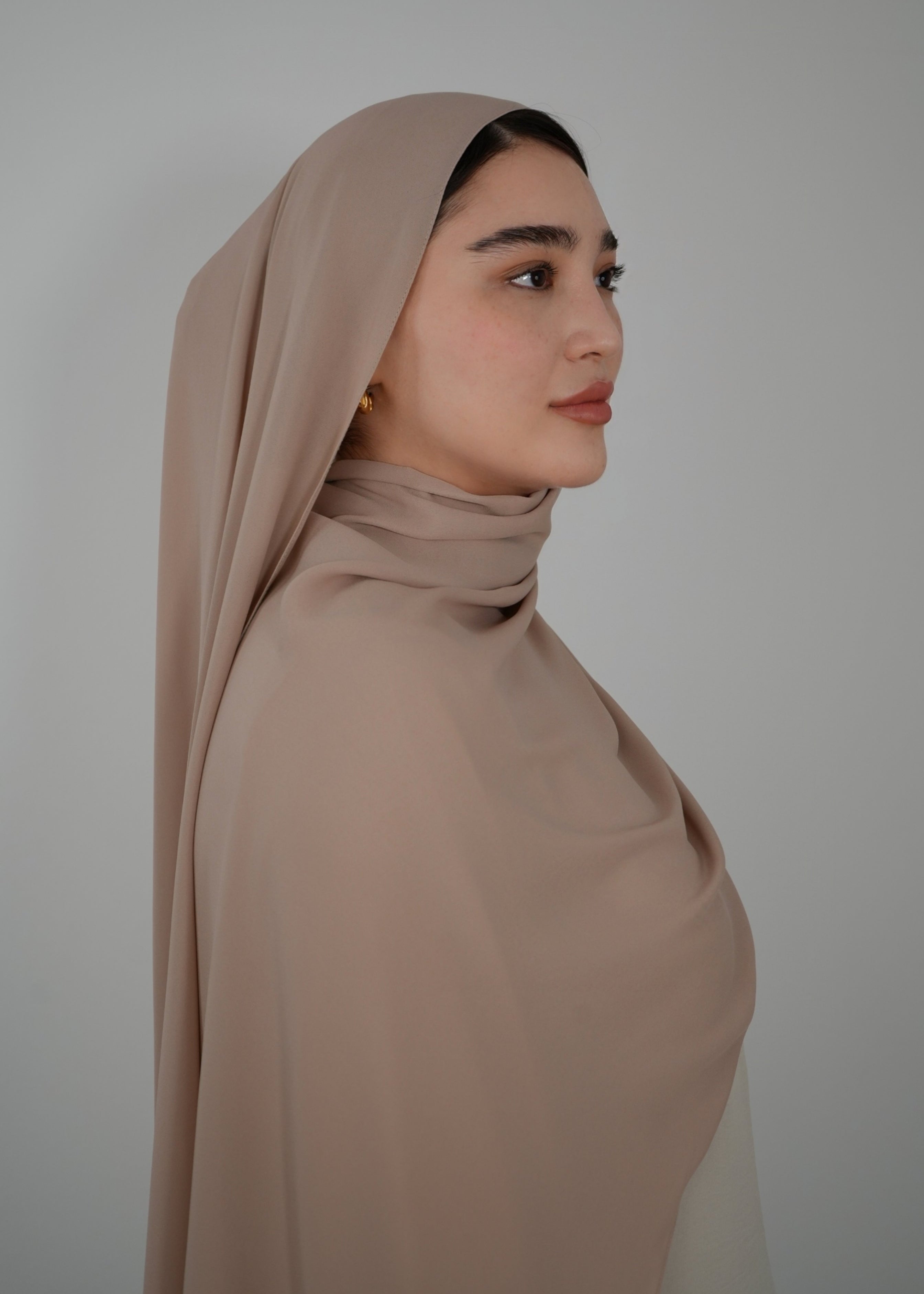 Chiffon Hijab - Beige