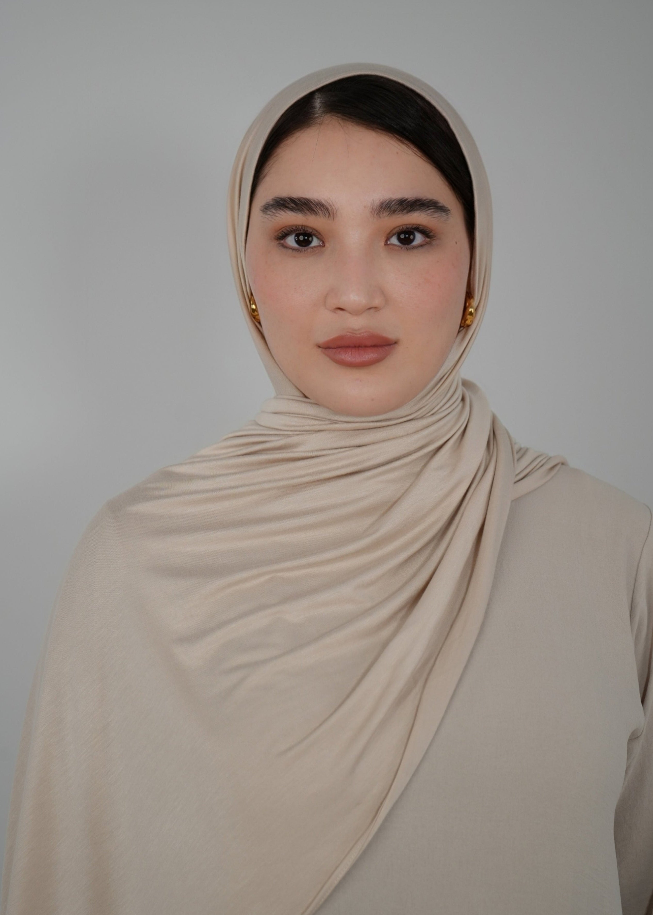 Premium Jersey Hijab - Beige