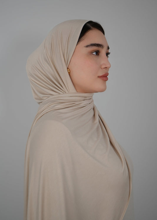 Premium Jersey Hijab - Beige