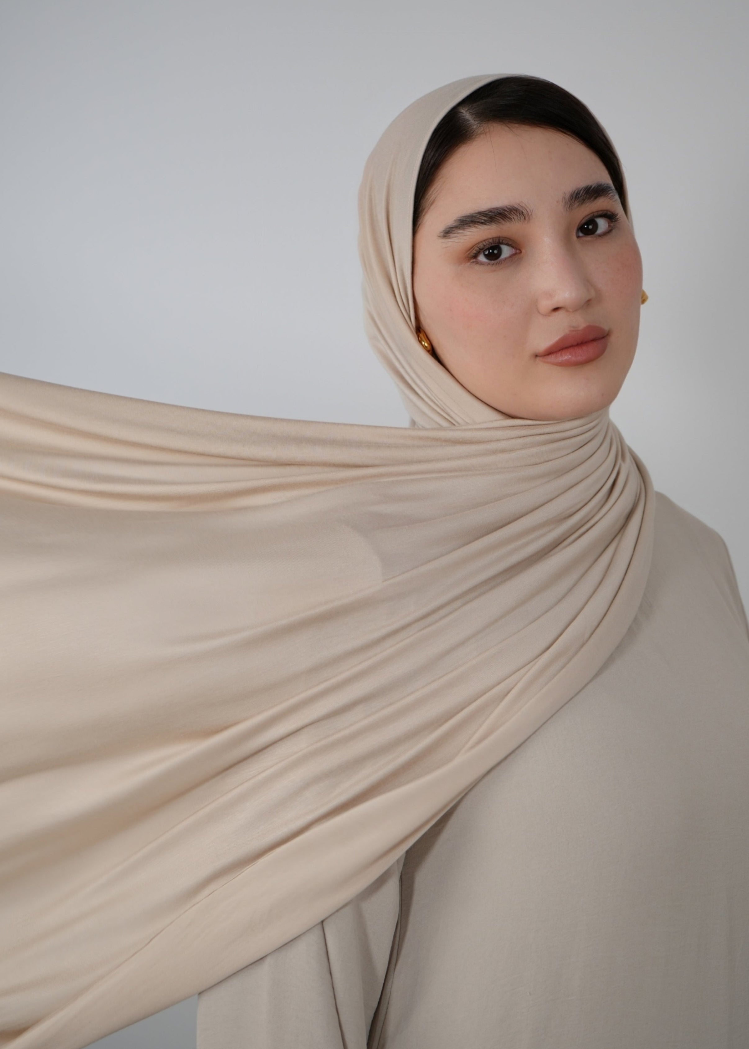 Premium Jersey Hijab - Beige