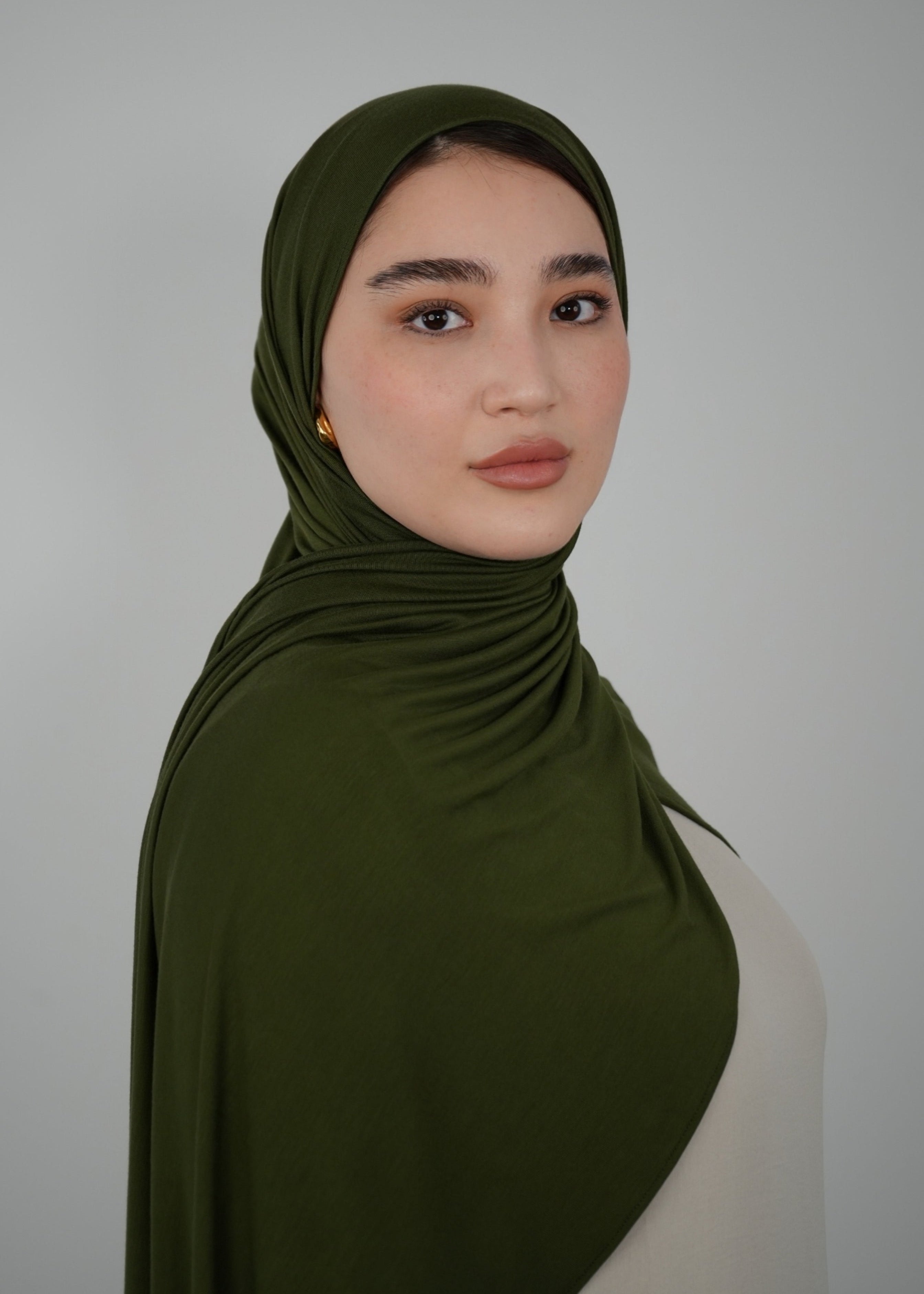 Hijab Jersey Premium - Olive
