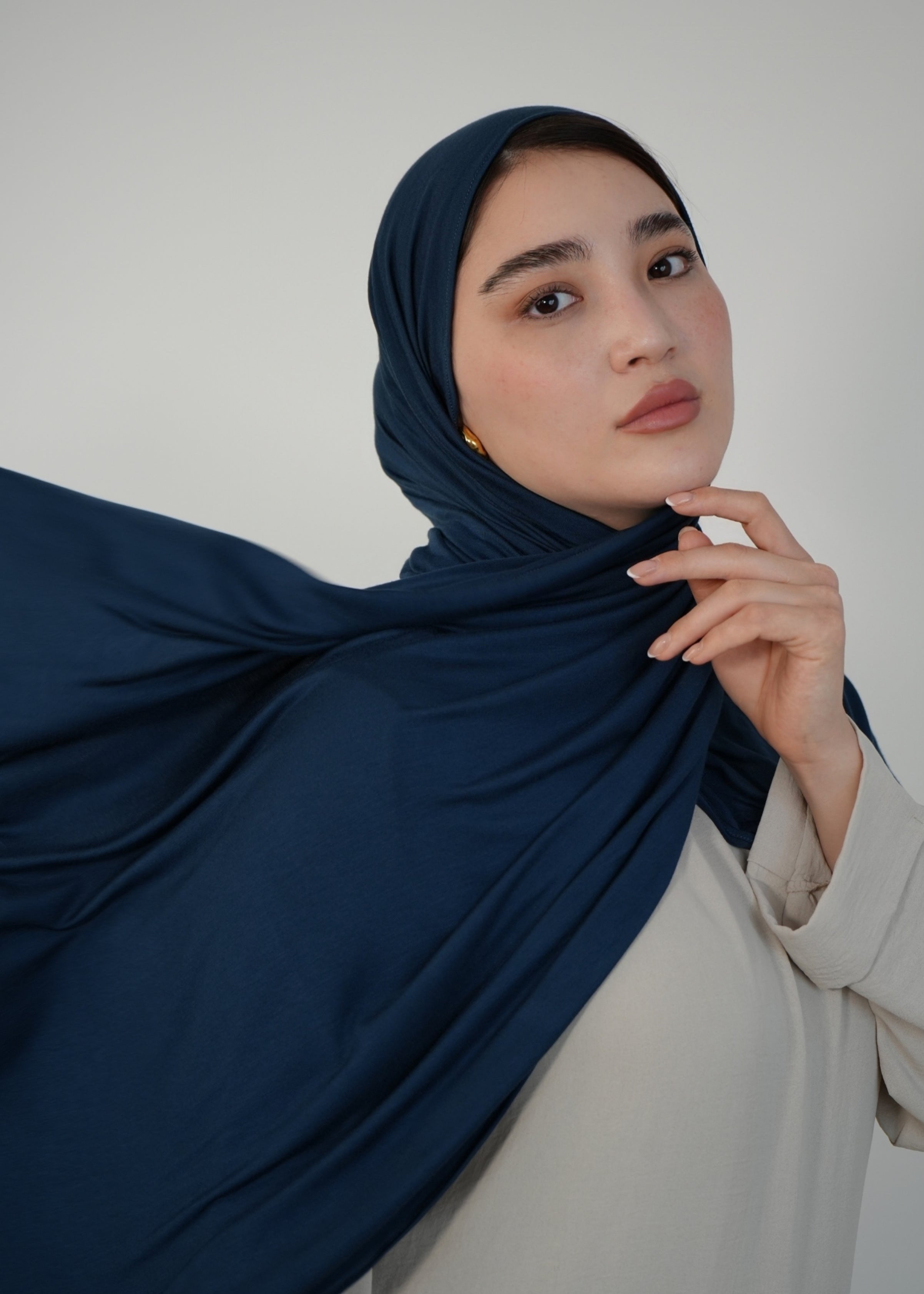 Premium Jersey Hijab - Istanblue