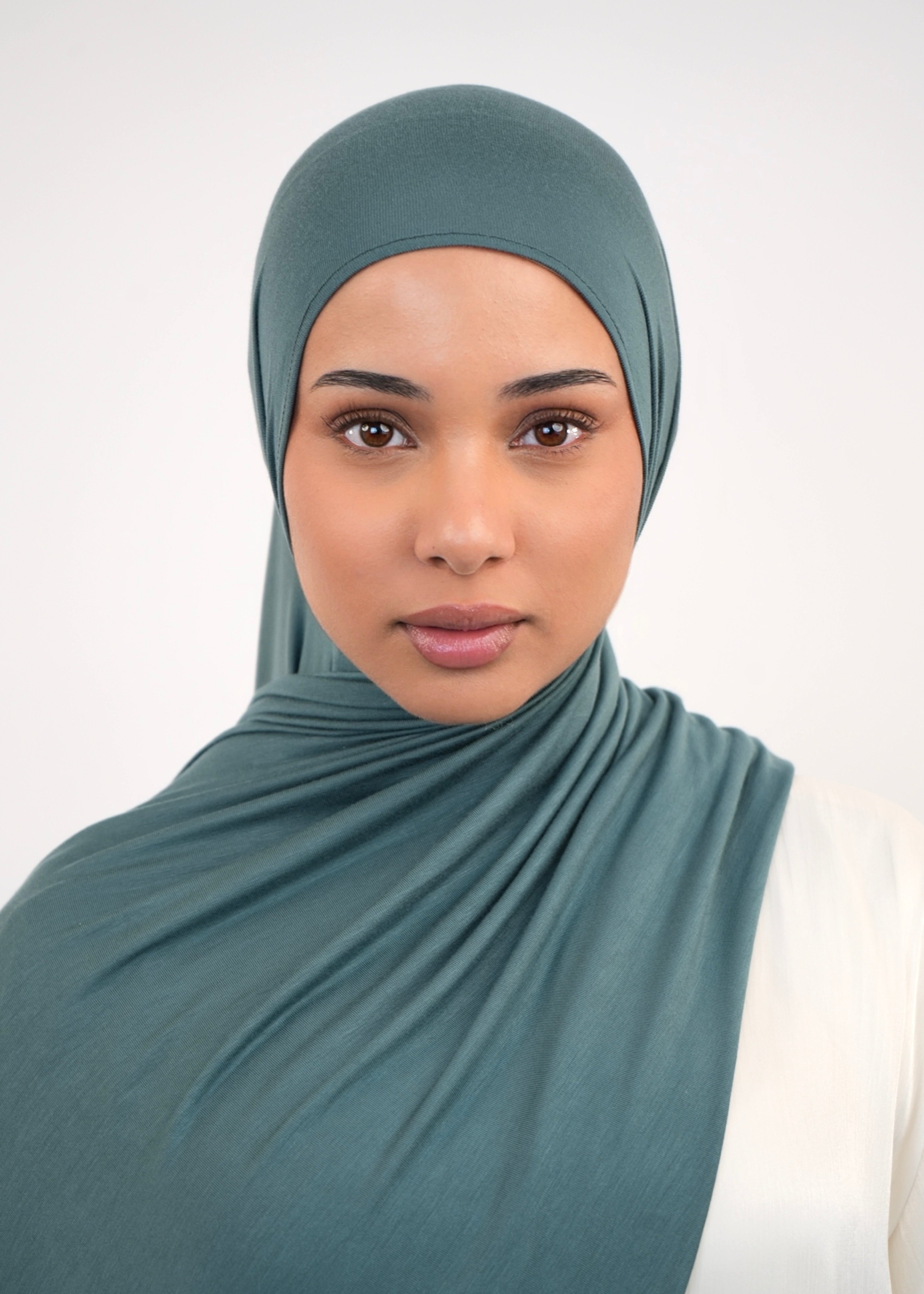 Ocean Bundle - Premium Jersey Hijab mit matchendem Jersey Bone