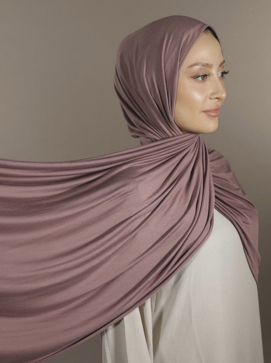 Premium Jersey Hijab - Dusty Rose