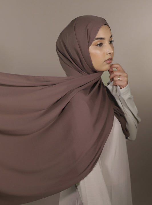 Krepp Hijab - Mocca