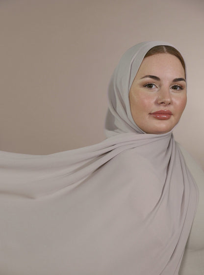 Krepp Hijab - Stone