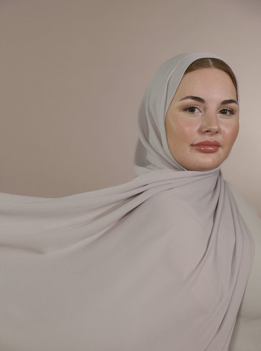 Krepp Hijab - Stone