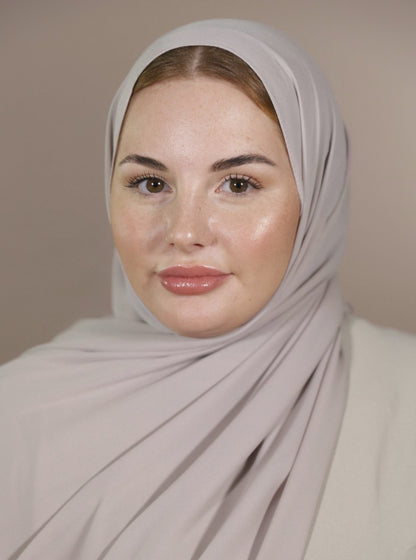 Krepp Hijab - Stone