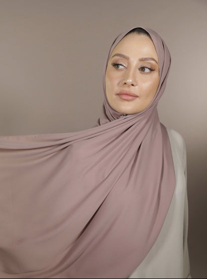 Krepp Hijab - Taupe