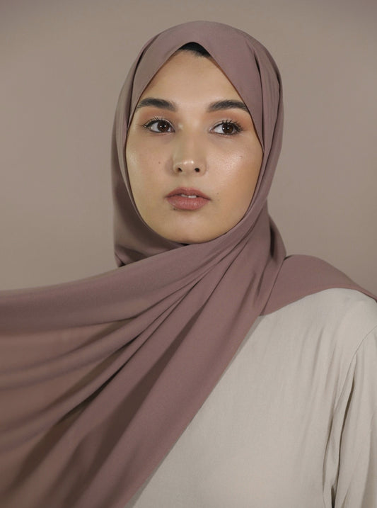 Krepp Hijab - Mocca Light