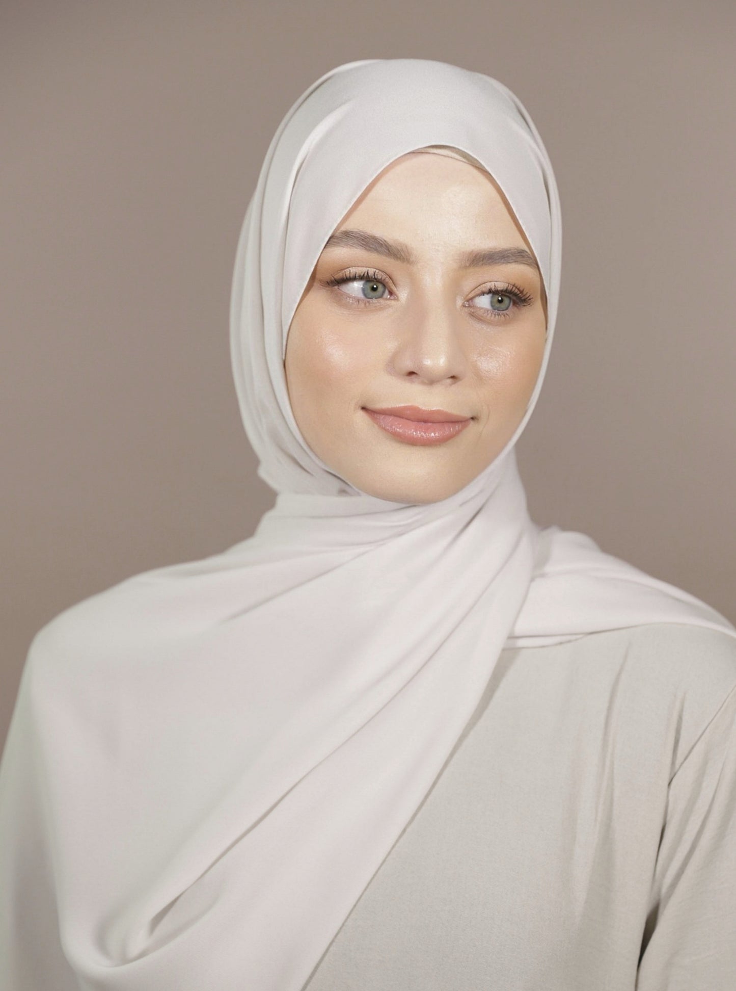 Krepp Hijab - Neutral