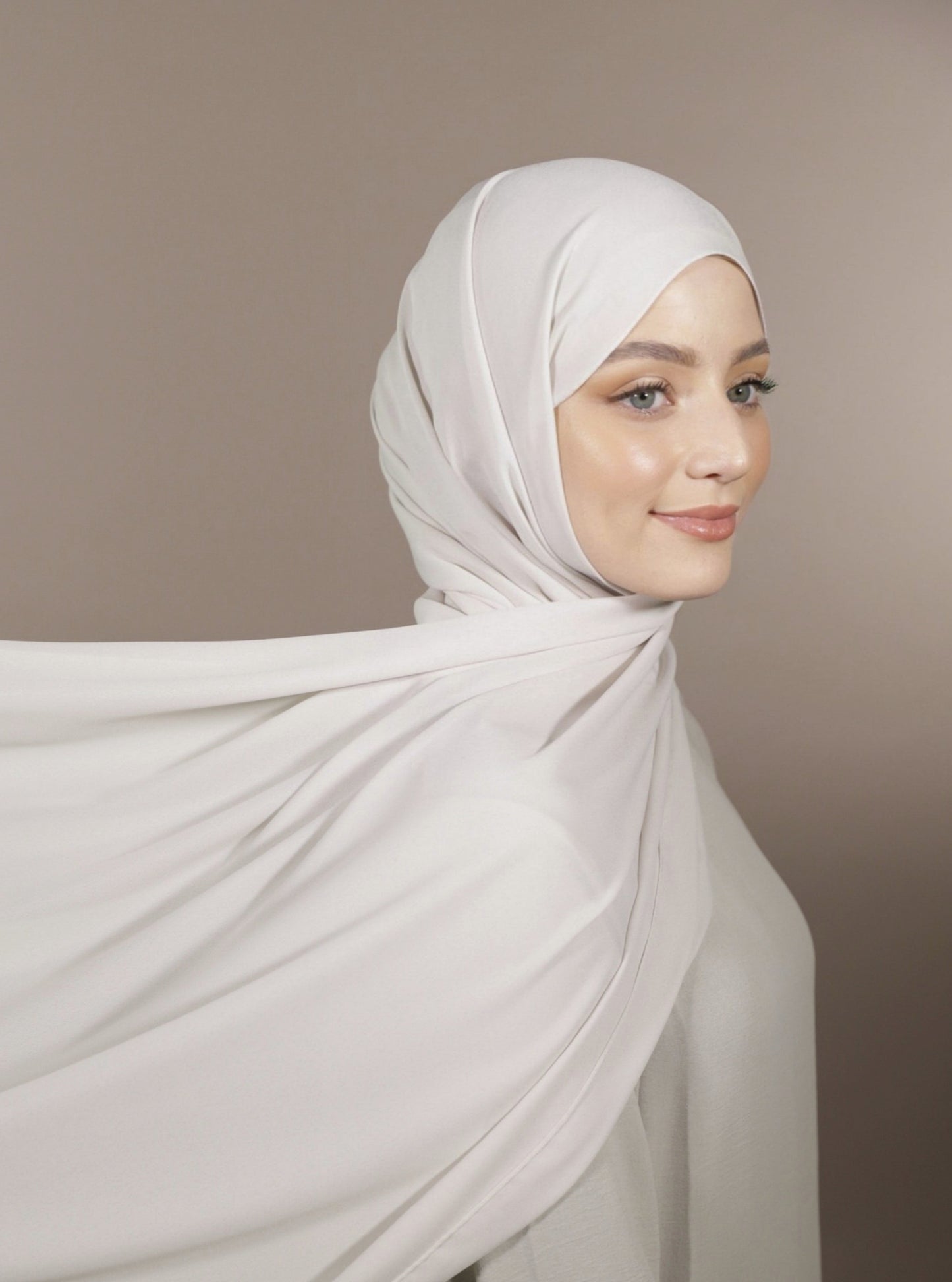 Krepp Hijab - Neutral