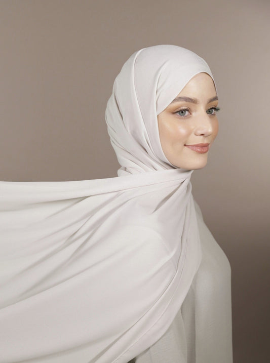Krepp Hijab - Neutral