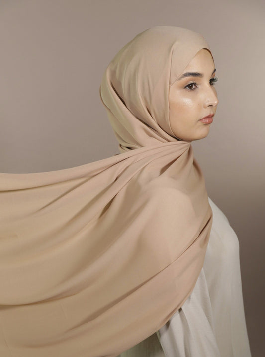 Krepp Hijab - Caramella Light