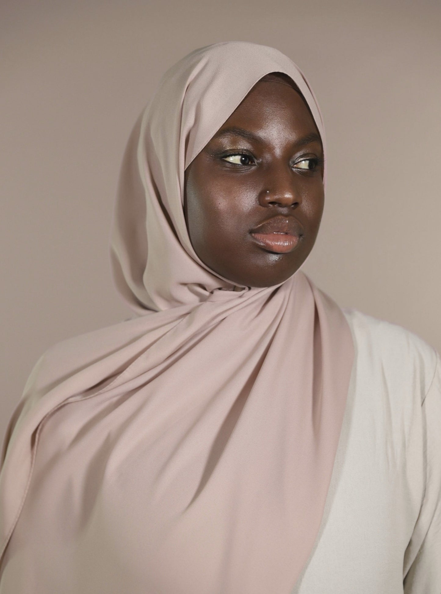Krepp Hijab - Beige