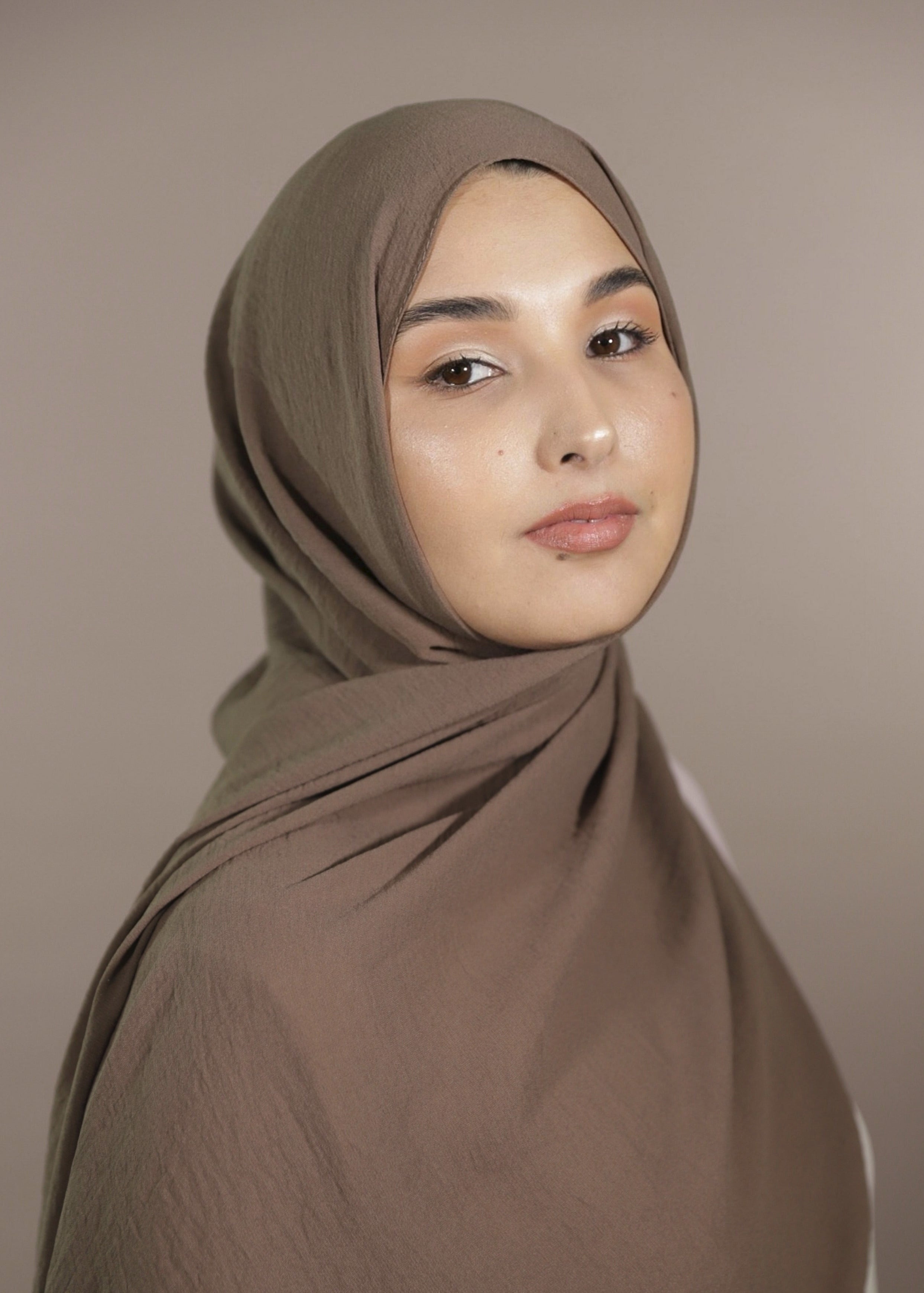 Crinkle Hijab - Mocca