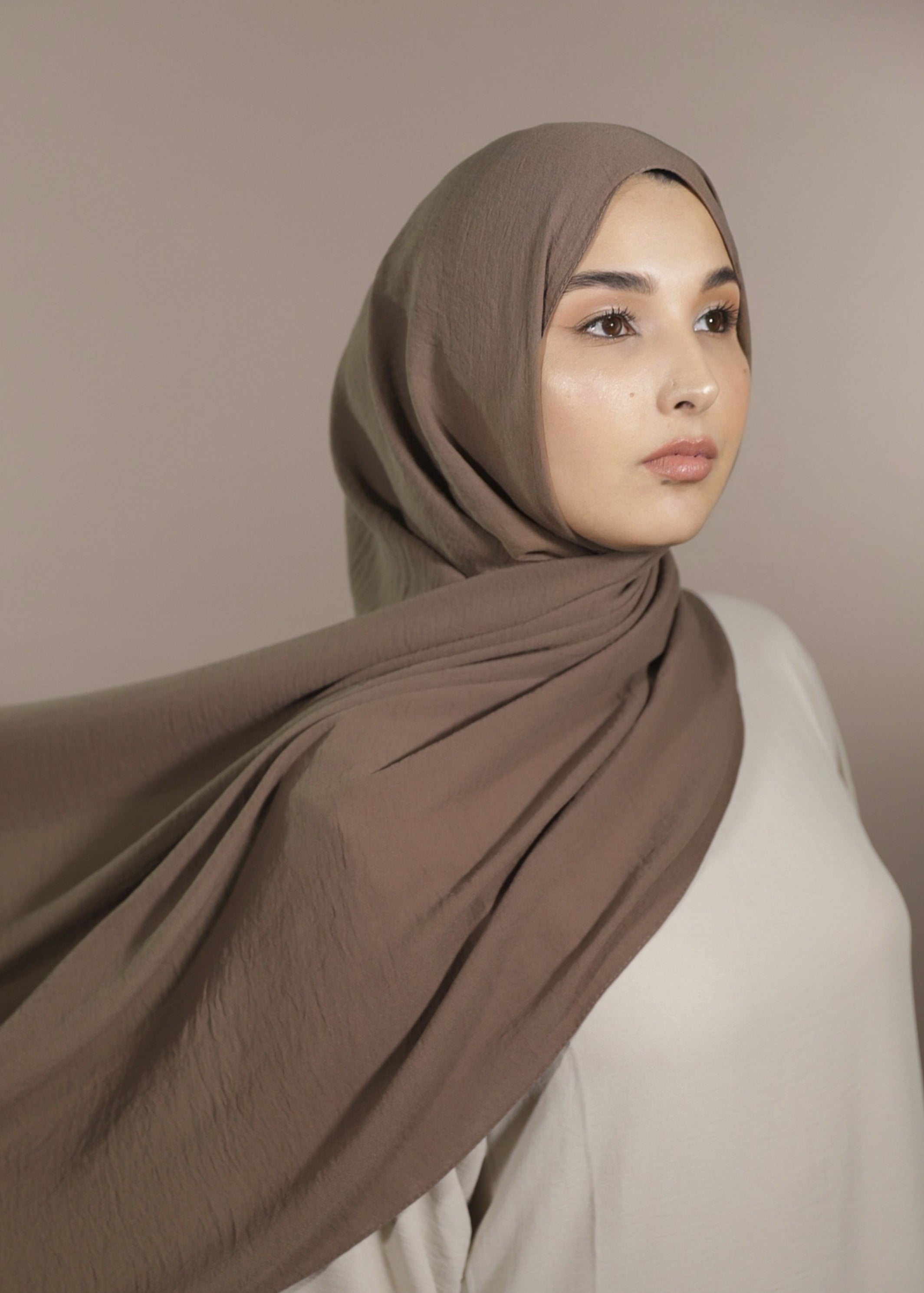 Crinkle Hijab - Mocca
